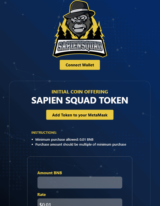 Sapein Squad Token ICO