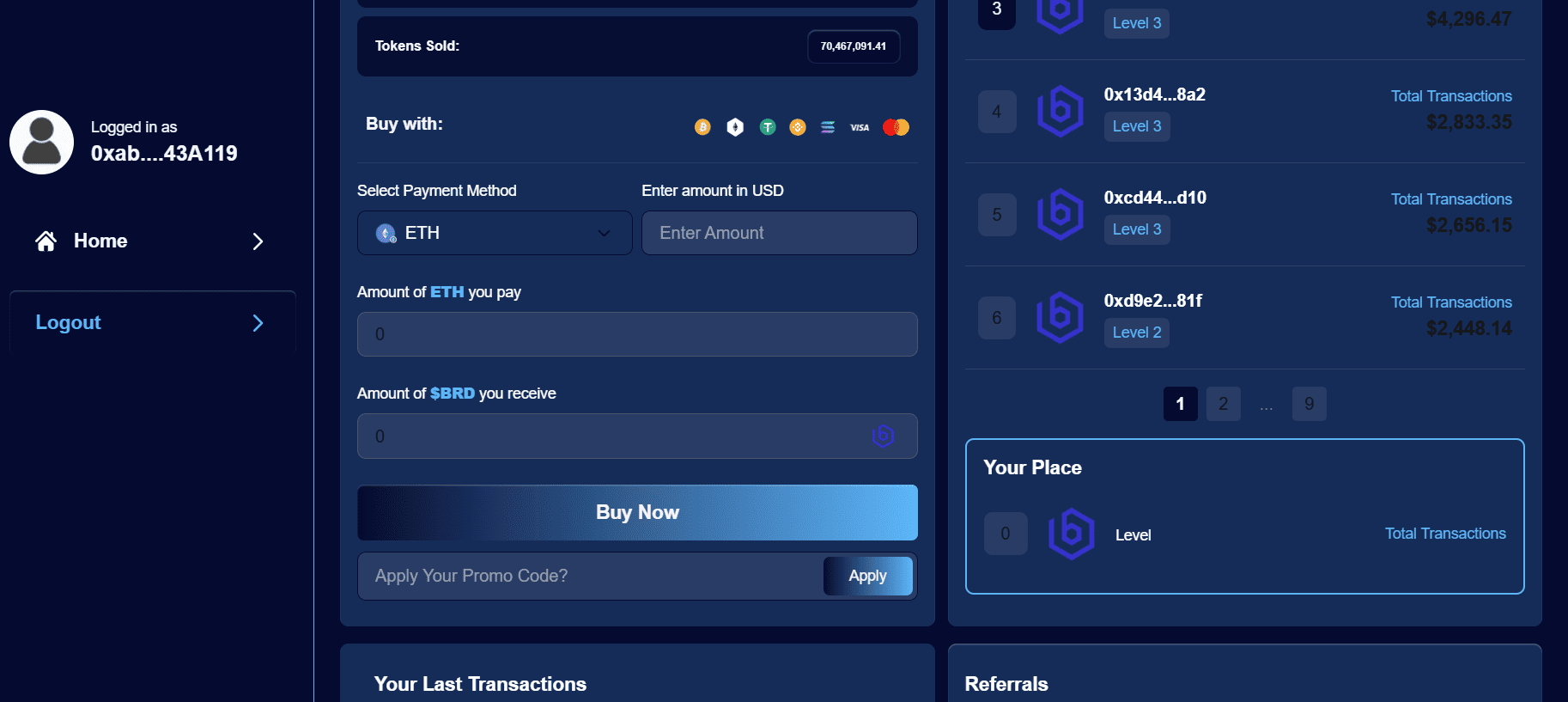 Claiming & Staking App